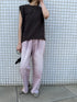 HIGH RISE TUCK WIDE PANTS / PINK /Y252-31064